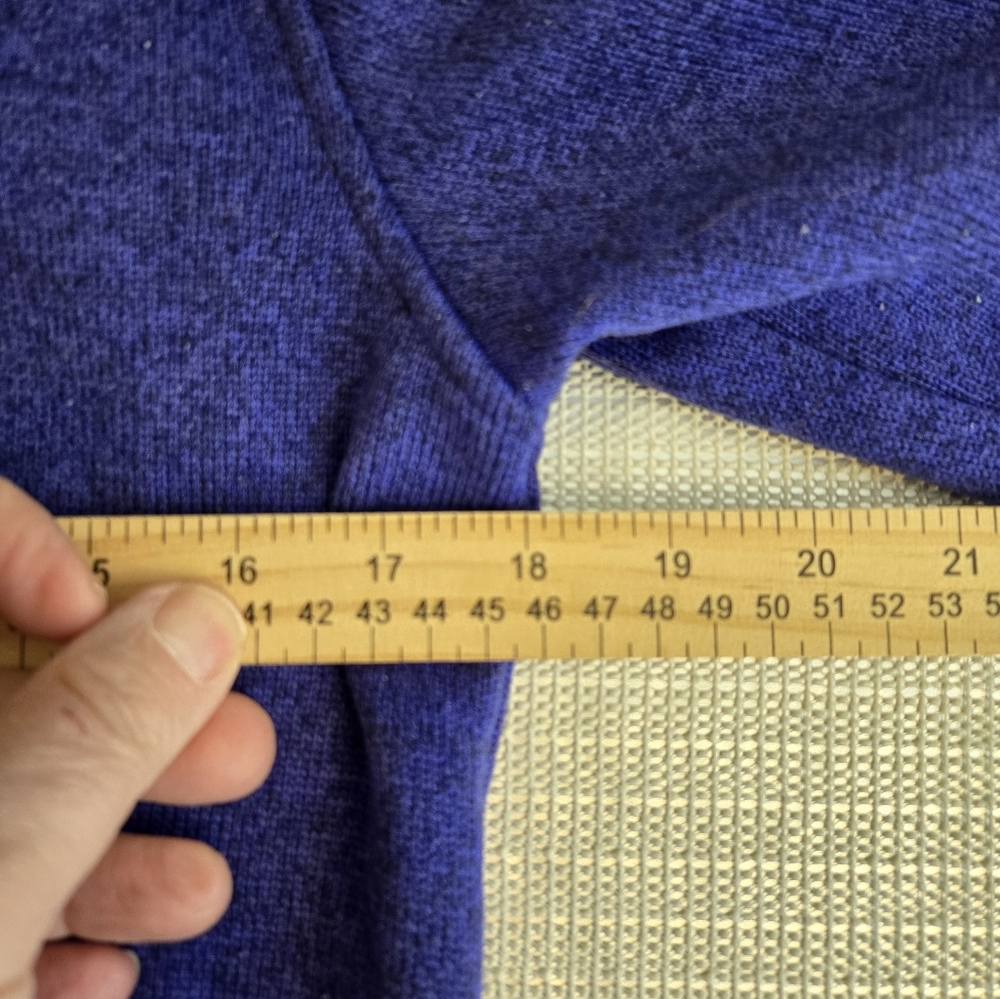 LL Bean Pullover Long Sleeve Sweatshirt Knit Fleece Purple 300193 Youth L 14-16 - Picture 13 of 13